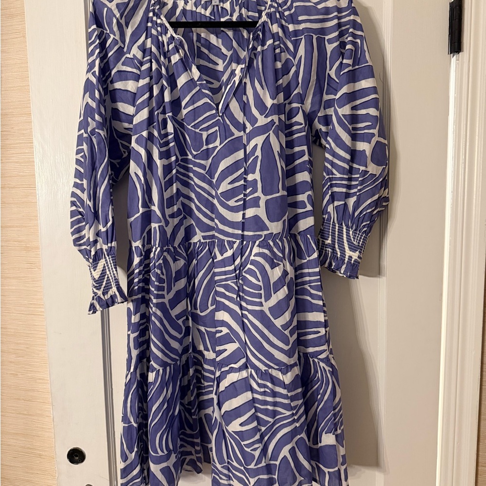 Rails  Sia Dress
Island Waves Print Dress in Blue and White